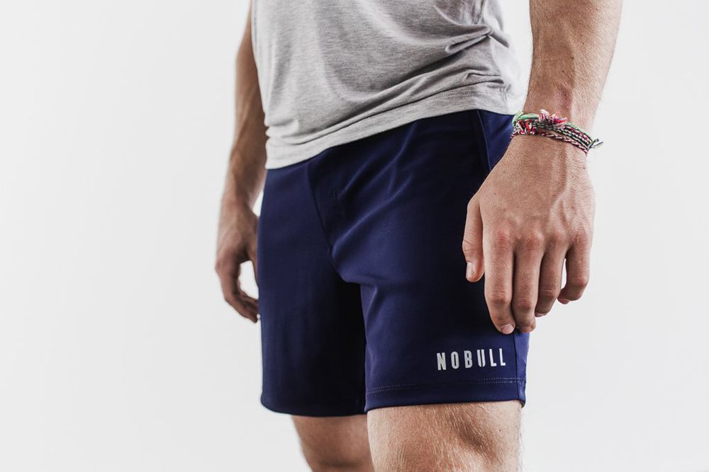 Shorts NOBULL Homme Bleu Marine - NOBULL Lightweight 7",France (7902-GUMNO)